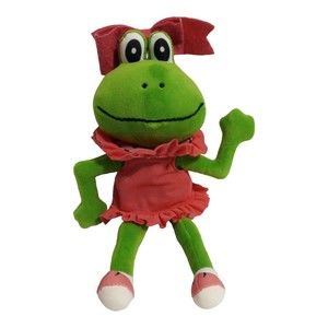 Frog Street mini Fanny Green Pink Girl Plush  Stuffed Animal toy